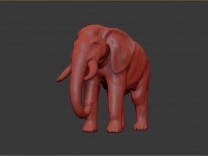 asian elephant 3D Print Model