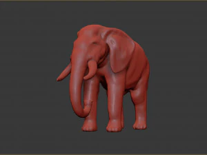 asian elephant 3D Print Model