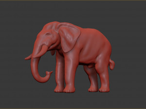 asian elephant 3D Print Model