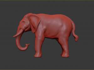 asian elephant 3D Print Model