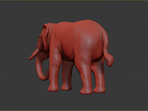 asian elephant 3D Print Model