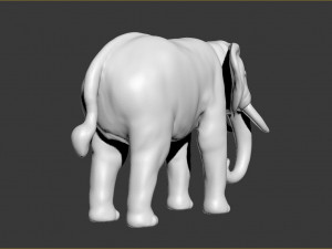 asian elephant 3D Print Model