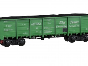 low poly model gondola car 12-783m Model 3D
