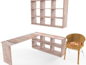 designer chair furniture work area 3D 모델