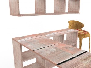 designer chair furniture work area 3D 모델