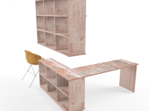 designer chair furniture work area 3D 모델