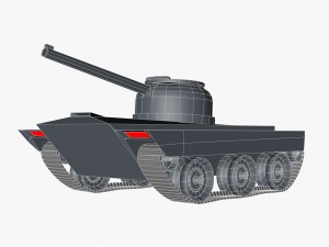 dynamic animation tank 3D Модель