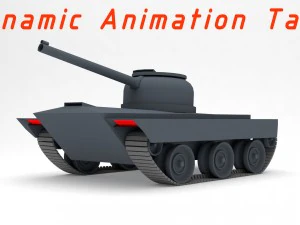 dinamik animasyon tankı 3D Model