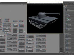 dynamic animation tank 3D Model