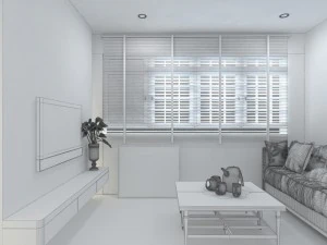 simple living 3D Model