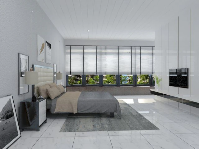 bedroom and study area 3D Model .c4d .max .obj .3ds .fbx .stl .blend 