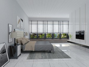 bedroom and study area 3D 모델