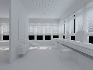 bedroom and study area Model 3D