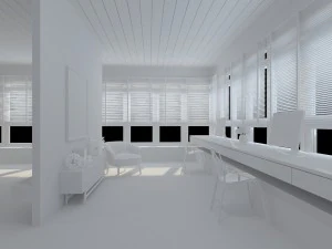 bedroom and study area 3D Model