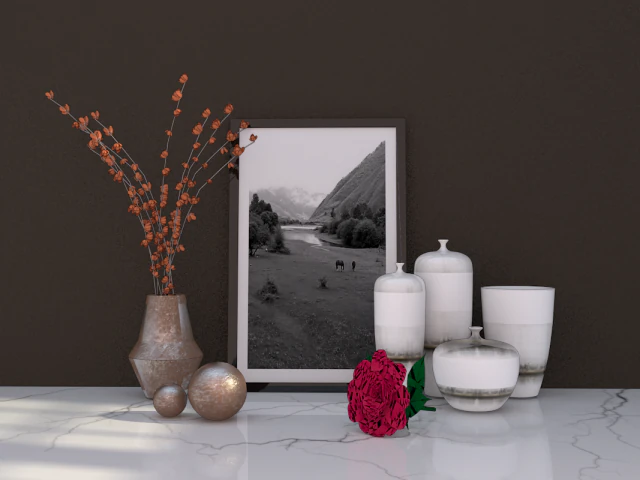 decoration flower 3D Model .c4d .max .obj .3ds .fbx .stl .blend