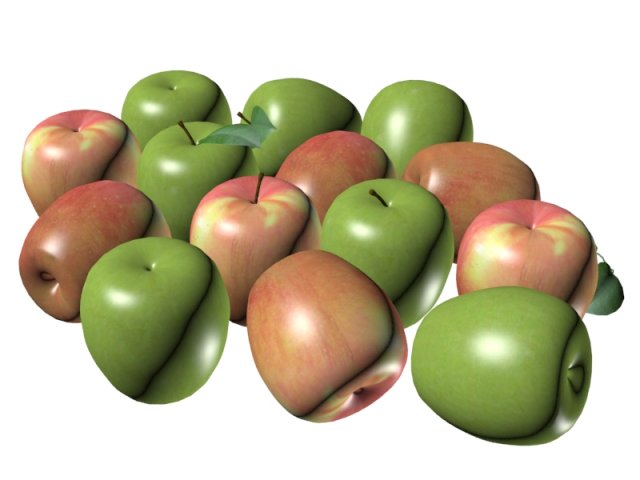 apples Modelo 3D .c4d .max .obj .3ds .fbx .stl .blend 