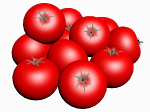 番茄 3D 模型