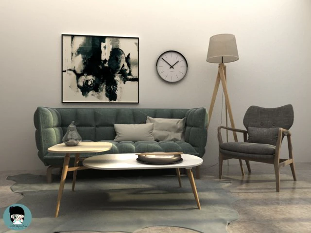 living 3D Model .c4d .max .obj .3ds .fbx .stl .blend 