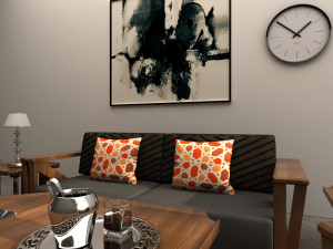sofa set 3D-Modell