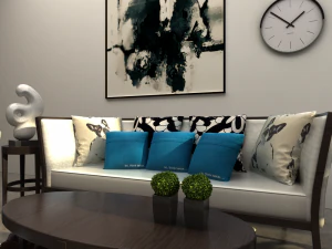 set di divani da soggiorno Modello 3D