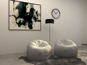 living sofa Modelo 3D