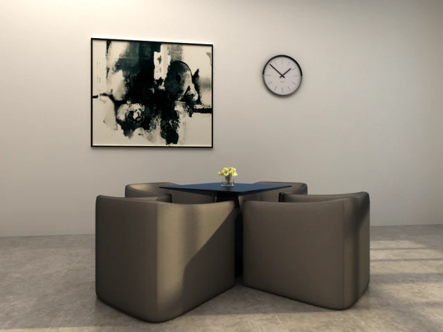 hotel sofa 3D Model .c4d .max .obj .3ds .fbx .stl .blend 