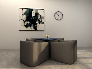 hotel sofa Modelo 3D