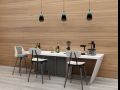 Black and white morden wine Bar minimalist table dining 3D-Modell