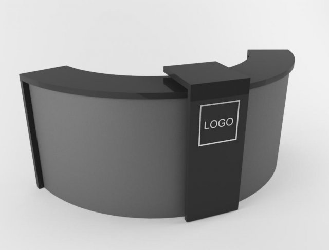 receptionist table 3D मॉडल .c4d .max .obj .3ds .fbx .stl .blend 