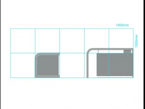 two reseption desks 3D 모델