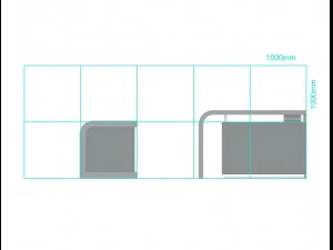 twee receptiebalies 3D Model