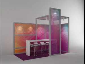 exhibition stand octanorm maxima 3D Model