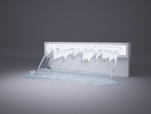 fountain real flow Modelo 3D .c4d .max .obj .3ds .fbx .stl .blend