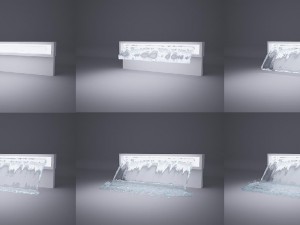 fountain real flow Modelo 3D