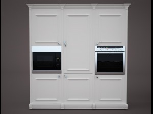 white kitchen 3D 模型