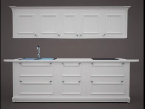 white kitchen 3D Model