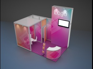 exhibition stand octanorm maxima 2 3D Model