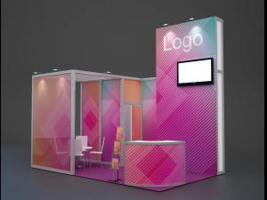 exhibition stand octanorm maxima 2 3D Модель