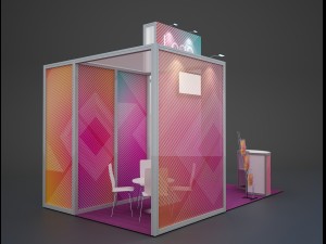 exhibition stand octanorm maxima 2 3D Модель