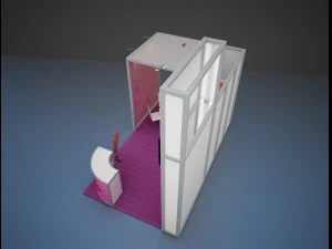 exhibition stand octanorm maxima 2 3D Model