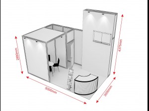exhibition stand octanorm maxima 2 3D Модель