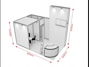 exhibition stand octanorm maxima 2 3D Model