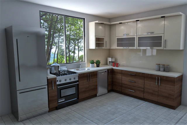 kitchen 1 3D Model .c4d .max .obj .3ds .fbx .stl .blend 