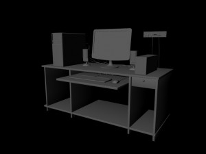 computer set 3D Model