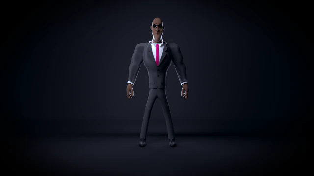 bald bouncer 3D Model .c4d .max .obj .3ds .fbx .stl .blend 