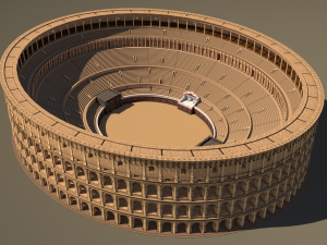 roman colosseum reconstruction Model 3D