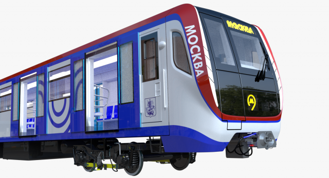 moscow metro train 3D 모델 .c4d .max .obj .3ds .fbx .stl .blend 