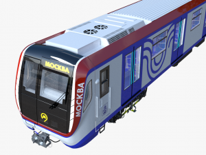 moscow metro train 3D 모델