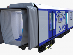 moscow metro train 3D 모델