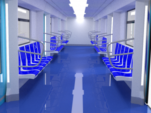 moscow metro train 3D 모델